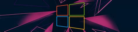 7560x1800 Windows 10 Neon Logo 7560x1800 Resolution Wallpaper, HD ...