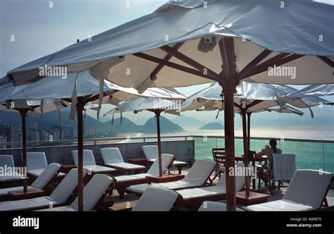 Rooftop pool at Pestana Atlantica hotel Copacabana Rio de Janeiro ...