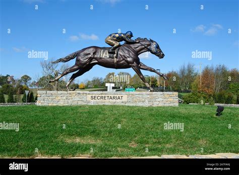 Secretariat statue in Lexington Kentucky Stock Photo - Alamy