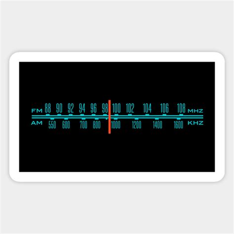 Radio Dial - Radio - Sticker | TeePublic