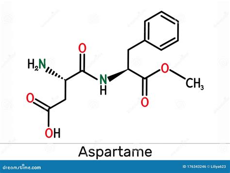 Aspartame Molecule Structure Illustration. Royalty-Free Stock Photography | CartoonDealer.com ...