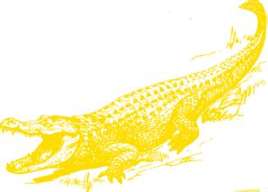 Yellow Alligator Clip Art at Clker.com - vector clip art online, royalty free & public domain
