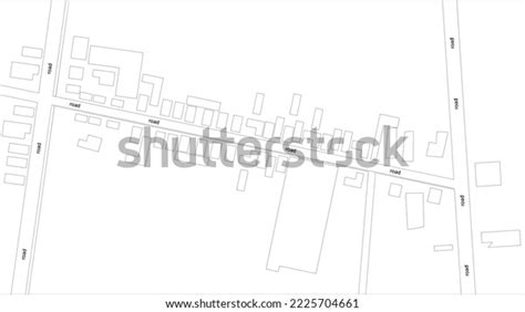 Schematic Sketch Street Settlement Stock Vector (Royalty Free ...