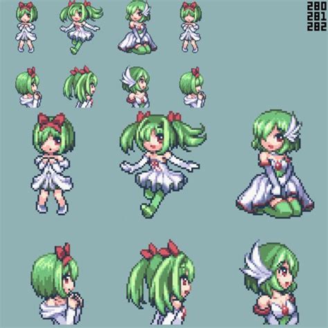 Moemon - Ralts Family | Gijinka / Moe Anthropomorphism | Pixel art ...