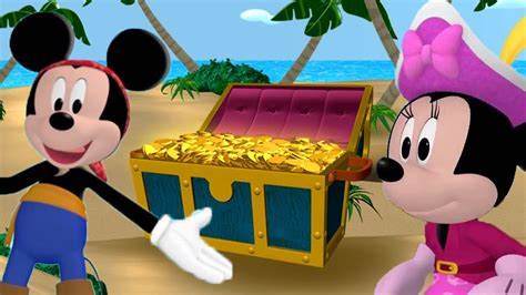 Mickey & Minnie - Mickey Mouse Clubhouse Pirates Treasure Chest Hunt ...