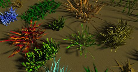 Low Poly Grass Set II | 3D Characters | Unity Asset Store