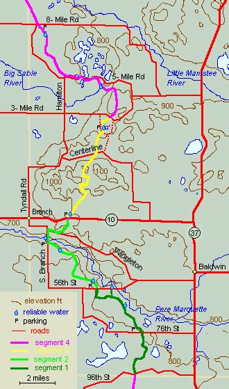 North Country Trail in Lake County, MI- Trail Map and Guide | North ...