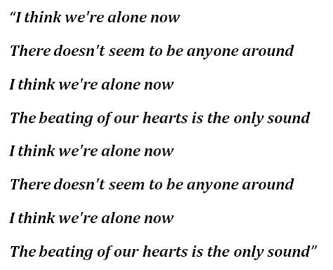 "I Think We're Alone Now" by Tiffany - Song Meanings and Facts