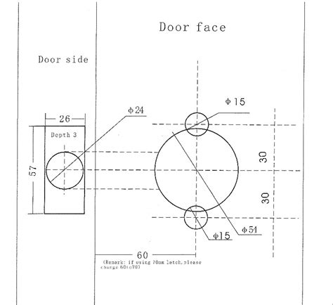 Printable Door Lock Installation Template - Printable Templates