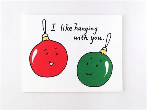 Cute Best Friend Christmas Card // Punny by EuclidStreetShop