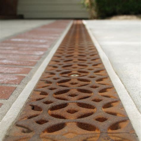 Interlaken Cast Iron Channel Drain Grate 498 x 122 (20 x 5 Inch) - Lateral Design Studio