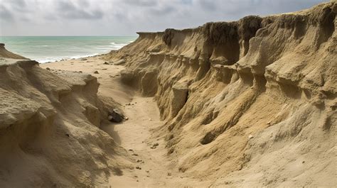 Cliff An Image Of A Beach That Has Huge Rock On Cliffs Backgrounds | JPG Free Download - Pikbest