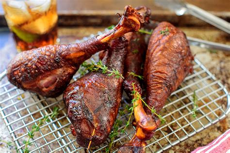 Recipe: Smoked Turkey Drumsticks with Bourbon | OutdoorHub