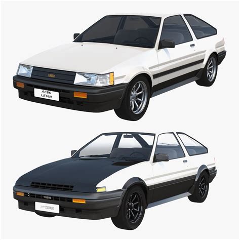 Toyota ae86 levin trueno model - TurboSquid 1505746