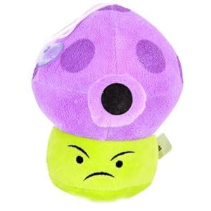 Amazon.com: Plants Vs Zombies Plush Toy - Fume-shroom 17cm/6.7" Tall (Small Size): Toys & Games