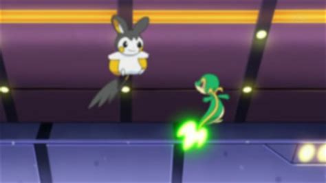 Imagen - EP712 Emolga Vs Snivy.jpg - WikiDex, la enciclopedia Pokémon