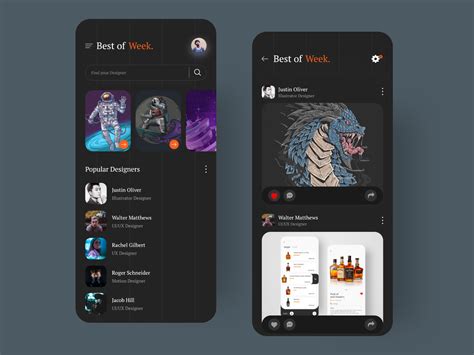 Design App (Dark mode) (With images) | App design