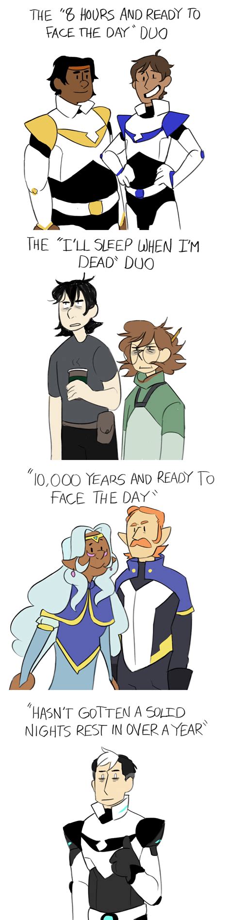 A mini comic about sleep | Voltron: Legendary Defender | Know Your Meme