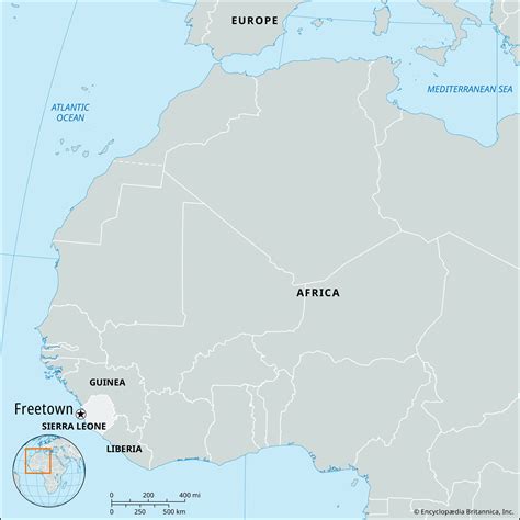 Freetown Africa Map