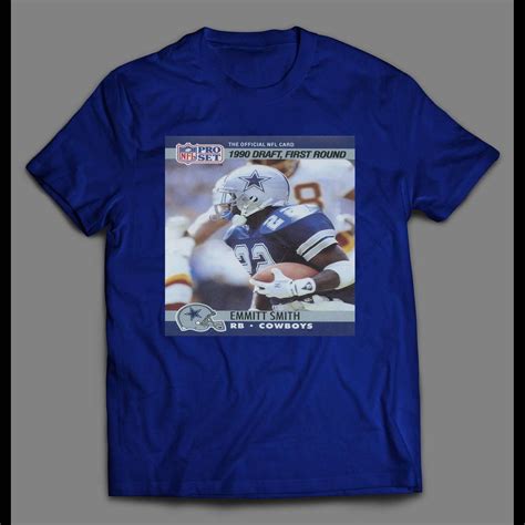 Emmitt Smith 1990 Pro Set 685 Rookie Card Football Shirt