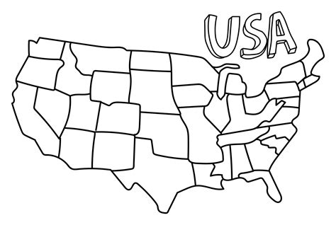 Printable United States Map Coloring Page | Porn Sex Picture