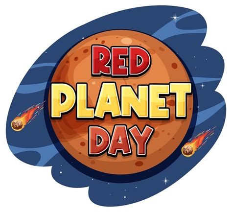 Free Vector | Red planet day poster template