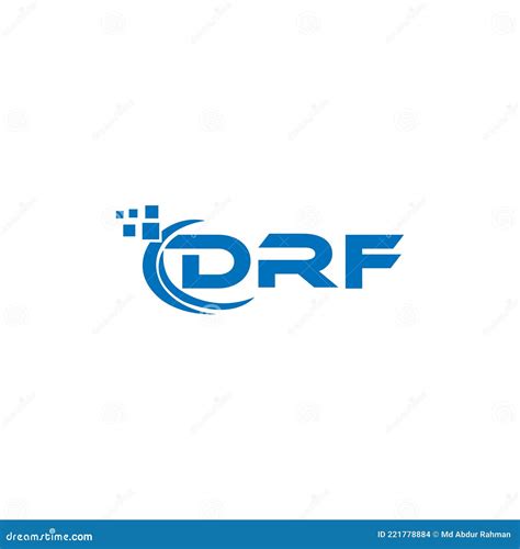 DRF Letter Logo Design on White Background. DRF Creative Initials Letter Logo Concept Stock ...