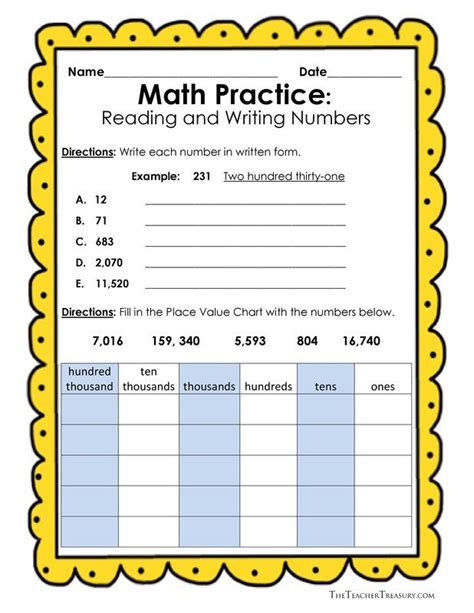 Free Reading and Writing Numbers in Expanded Form, Standard Form and ...