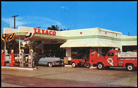 Texaco Gas Station, 1950's - a photo on Flickriver