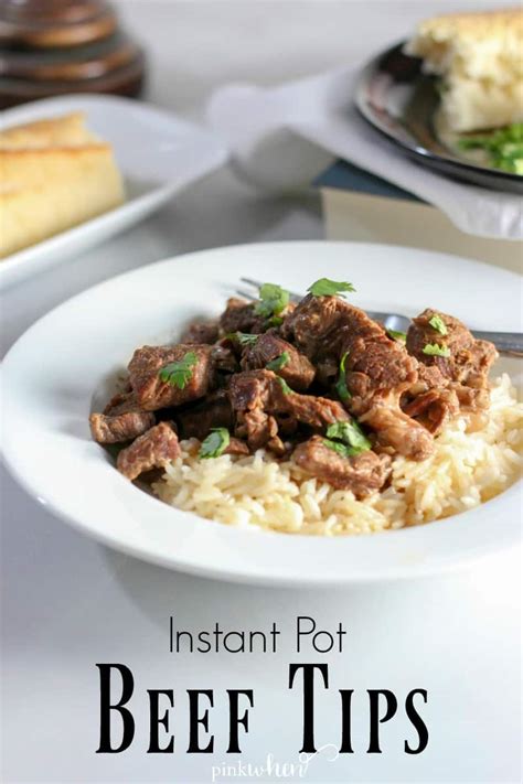 The BEST Instant Pot Beef Tips - PinkWhen