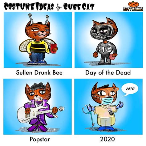 Costume Ideas by Cube Cat #webcomic #cubecat #halloweencos… | Flickr