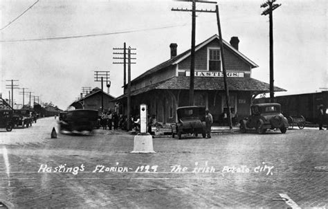 Florida Memory • Railroad station - Hastings, Florida.