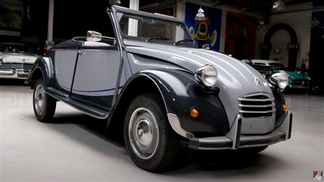 Jay Leno drops the top on a 1967 Hoffman Citroen 2CV convertible