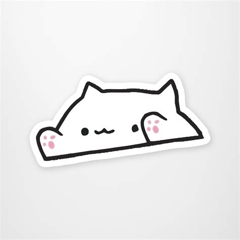 Bongo Cat Meme Sticker - Calendars.com