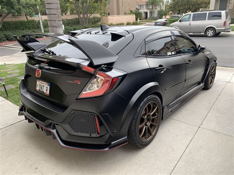 My Satin Black Wrapped Type R | 2016+ Honda Civic Forum (10th Gen) - Type R Forum, Si Forum ...