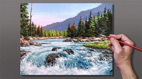 Acrylic Paintings Of Waterfalls