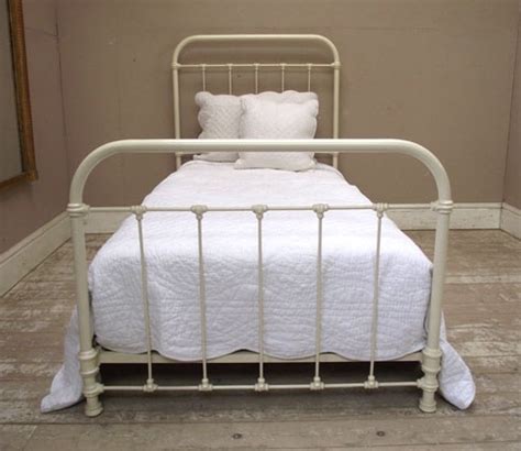 This vintage hospital bed doesn't have a crank, but with its French ...