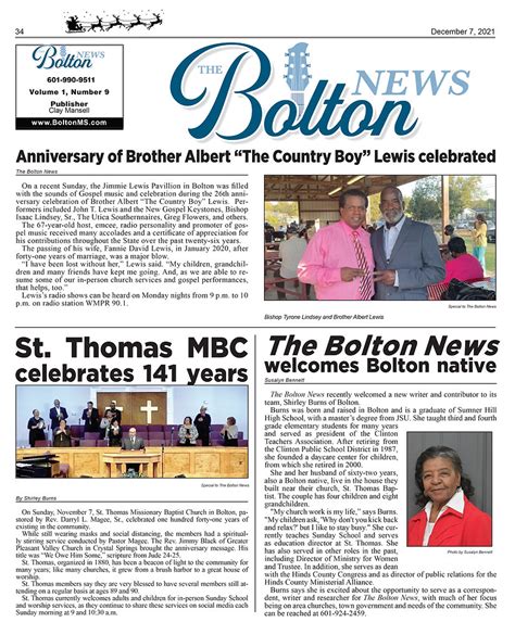 New Issue of The Bolton News!