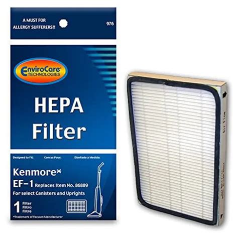 KENMORE EF1 UPRIGHT &Canister Vacuum HEPA Exhaust Filter Type 86889 KC38KCEN1000 $11.11 - PicClick