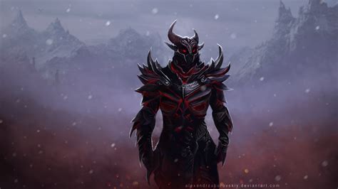 Daedric Armor wallpaper by AlexandrZaborovskiy on DeviantArt