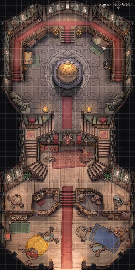 Homebrew Map for the Delver's Guild Library & Map Room in Ptolus