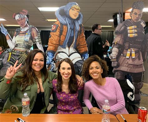 Lifeline, Wattson, and Bangalore voice actors signing prints : r/apexlegends