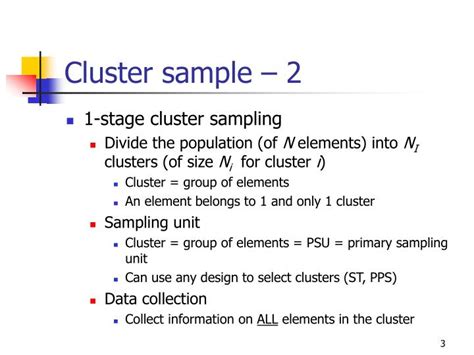 PPT - Cluster sampling PowerPoint Presentation - ID:291455