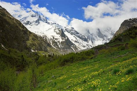 Caucasus landscape stock photo. Image of blue, ridge - 72536016