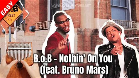 B.o.B - Nothin’ On You ft. Bruno Mars #kalimba #tutorial #tabs - YouTube