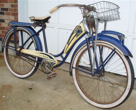 Vintage 1950s Monark Super Deluxe Blue & White Ladies Bicycle - Balloon ...