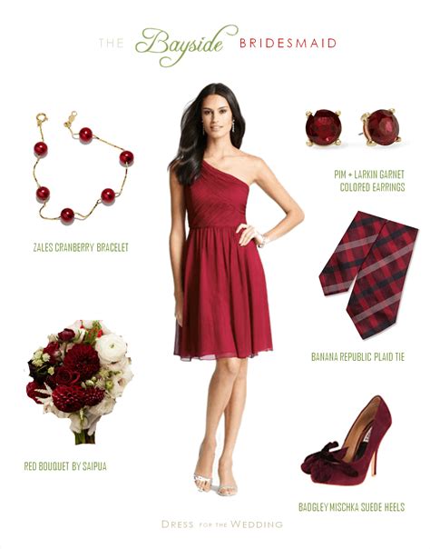 Cranberry Red Bridesmaid Dress