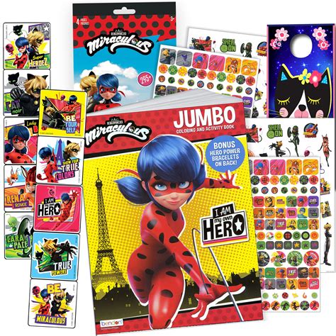 Buy Miraculous Ladybug and Cat Noir - Activity Bundle - Miraculous Ladybug Stickers, Coloring ...