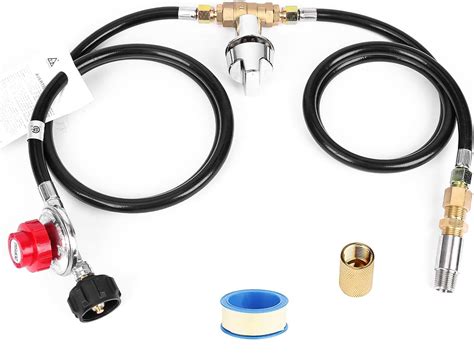 Uniflasy Fire Pit Installation Kit for Propane Connection, Propane Fire Pit Hose Kit Suit for ...