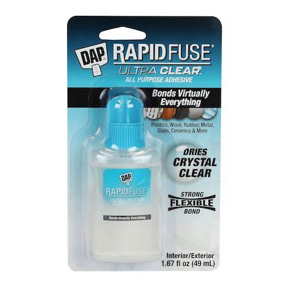 RapidFuse© Ultra Clear All Purpose Adhesive | DAP Global